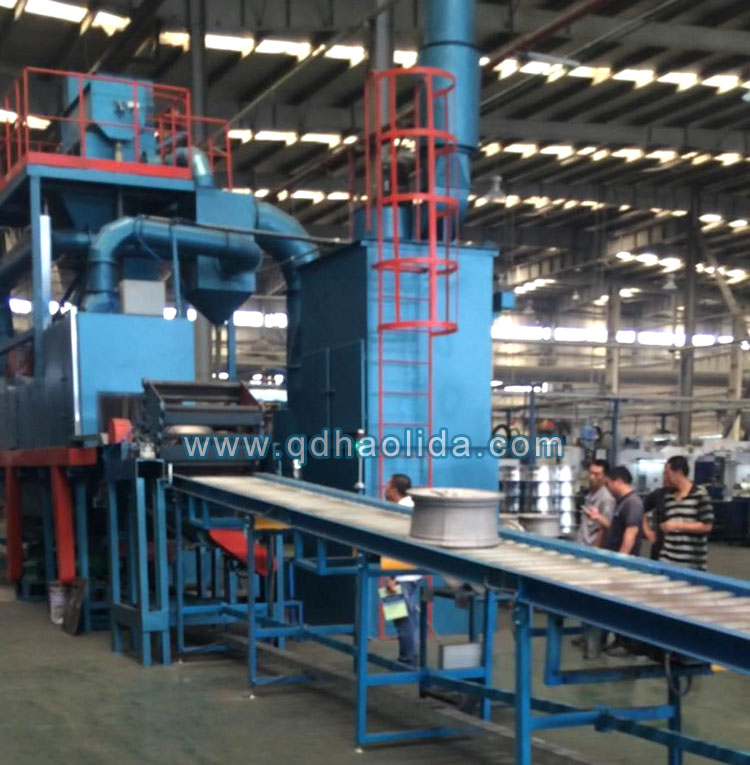 鋁合金輪轂拋丸機(jī)設(shè)備運(yùn)行圖